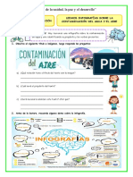 Ficha-Lun-Comun-Leemos Infografías Sobre La Contaminación Del Agua y El Aire Identificamos Verbos