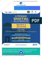 Literasi Digital - Literasi Digital Sektor Pemerintahan Kepada ASN Dan SDM Kementerian Agama RI Batch 6