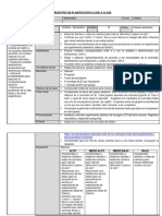 Registro de Planificación Clase A Clase