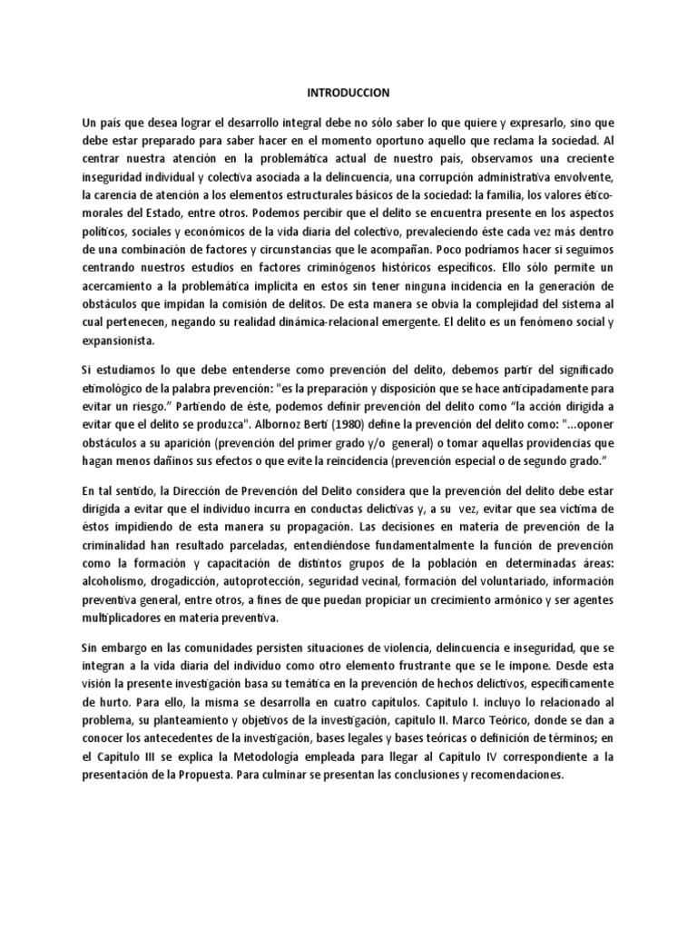 Prevención del Delito y Seguridad Ciudadana | PDF | Valores ...