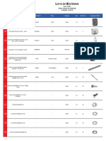 Lista de Materiais - Quadros de Distribuição 6 - 7 - P