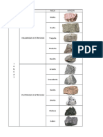 Clasificacion de Rocas