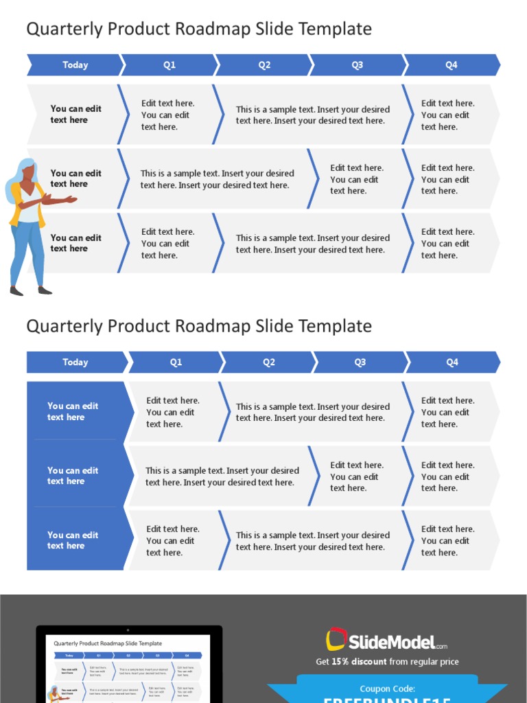 FF0451 01 Quarterly Product Roadmap Powerpoint Template 16x9 1 | PDF ...