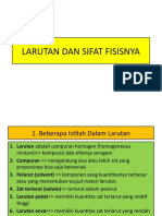 Larutan Dan Sifat Fisisnya