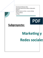 Proyecto de Marketing y Redes Sociales