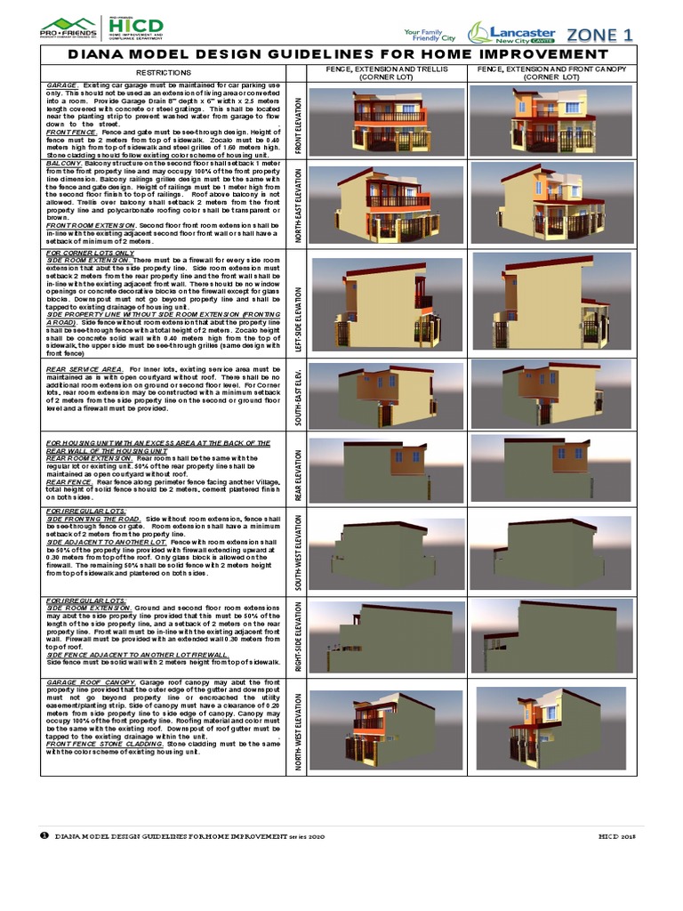 z1 Diana Model Design Guidelines For Home Improvement Series 2020 ...