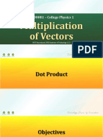STPPT2 Multiplication of Vectors