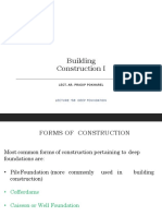 Building Construction I-Lecture 5C (Deep Foundation)
