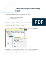 Configuring Transactional Replication Step by Step