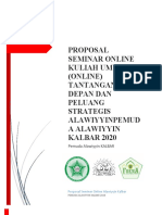 Proposal Seminar Online Pemuda Alawiyyin KALBAR 2020