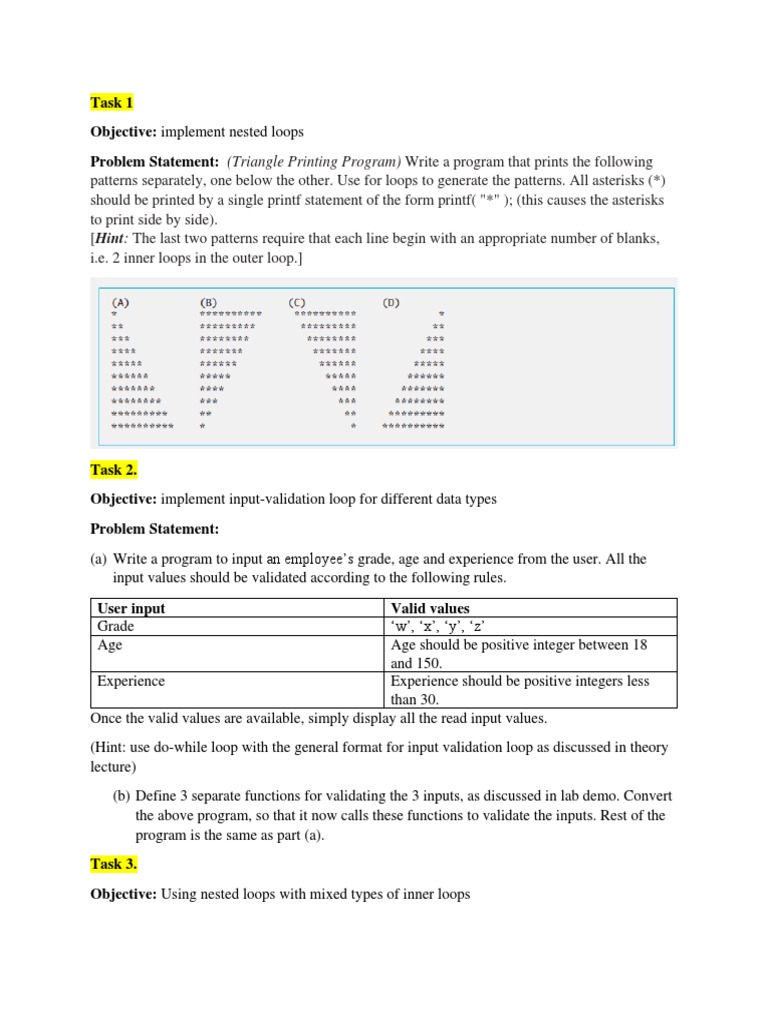 Practice Exercise (Loops) | PDF | Computer Program | Programming