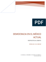 Democracia en El México Actual