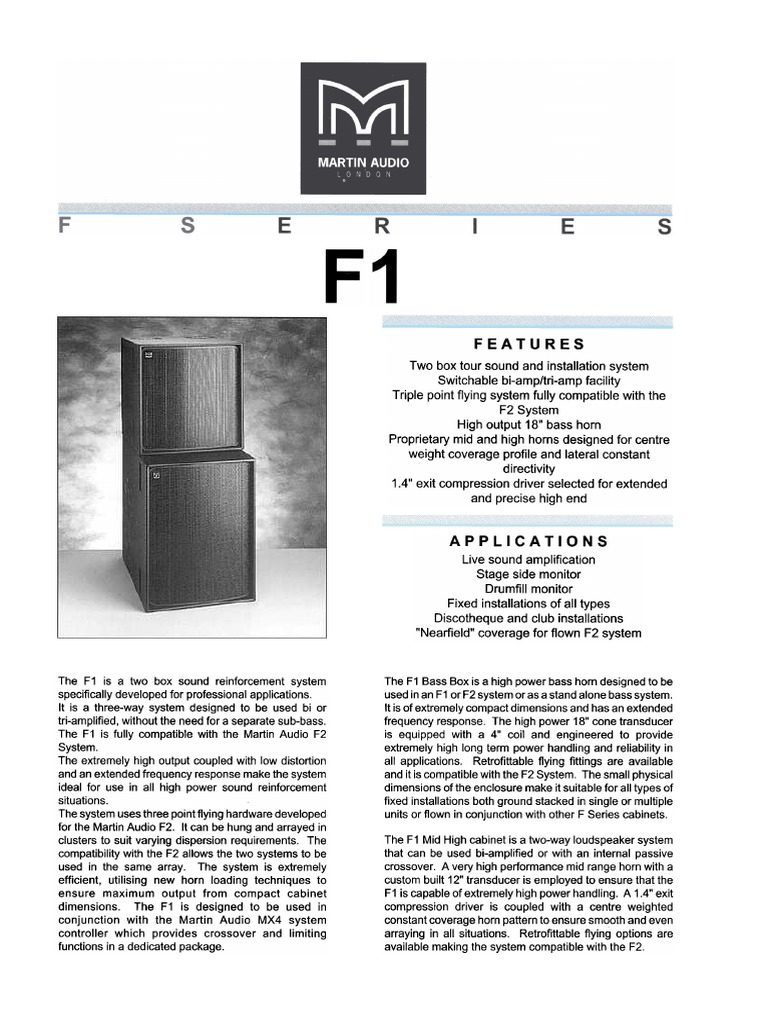 F1 Datasheet | PDF
