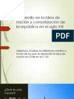 Desarrollo de La Idea de Nación en El Xix en Chile