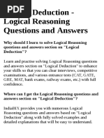 Logical Deduction - Logical Reasoning Questions and Answers