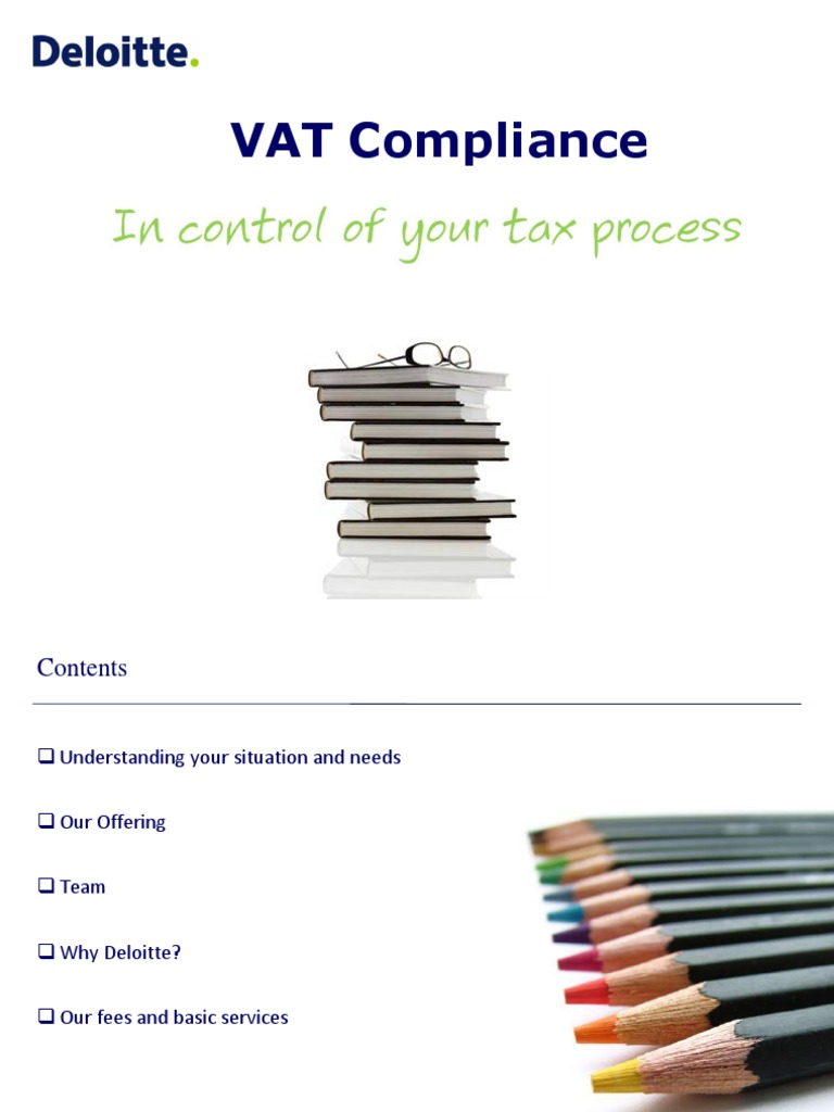 Deloitte NL Tax Deloitte Vat Compliance Center PDF Value Added Tax