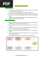 SAP Vendor Down Payment Process Guide | PDF | Invoice | Receipt