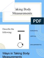 Taking Body Measurements