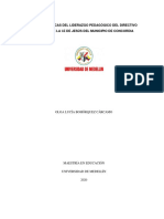 2020 COLOMBIA Características Del Liderazgo Pedagógico Del Directivo Docente de La I.E de Jesús Del Municipio de Concordia