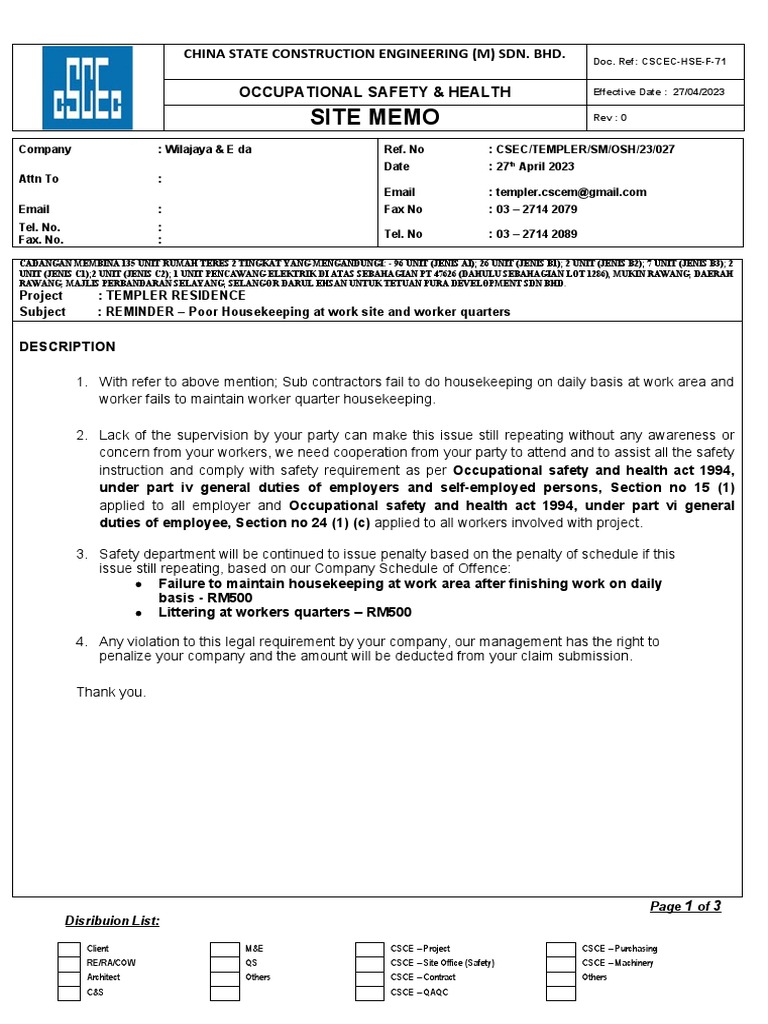 Memo 027 Download Free Pdf Occupational Safety And Health Employment