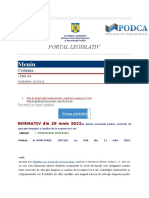 Meniu: Portal Legislativ