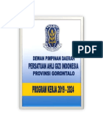 Program Kerja DPD PERSAGI Gorontalo 2019-2024