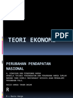 Perubahan Pendapatan Nasional