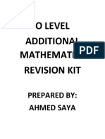 Updated o Level Addmaths Revision Kit1