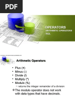 Arithmetic Operators - SQL