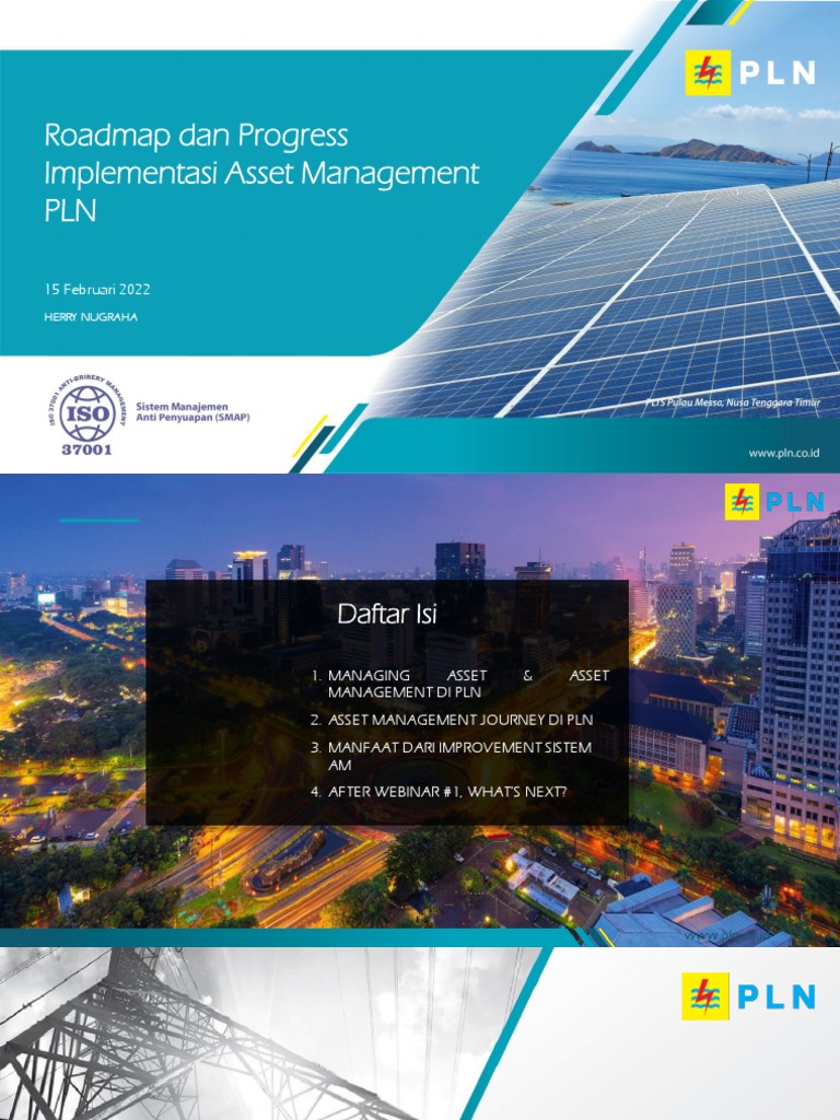 Roadmap Manajemen Aset PLN 2022 | PDF