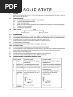 Solid State-Theory & Exercise