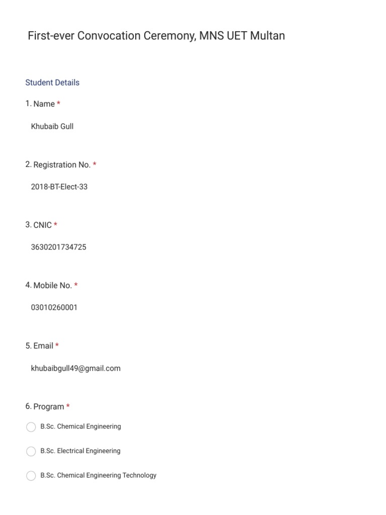 First Ever Convocation Ceremony Mns Uet Multan Pdf