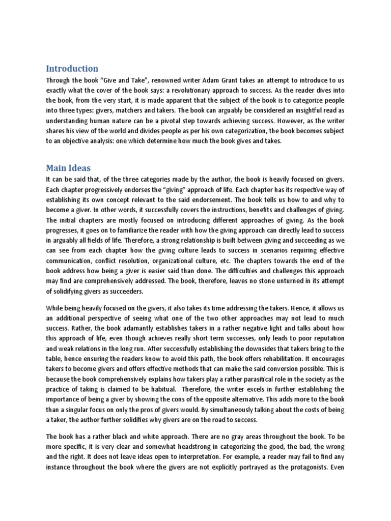 Book review give and take pdf organizational culture concept