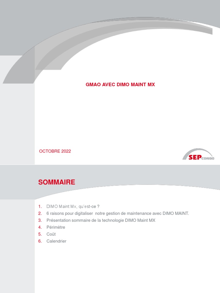 GMAO : DIMO Maint MX en Action | PDF | Inventaire | Informatique