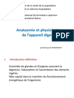 Anatomie Et Physiologie de L - Appareil Digestif