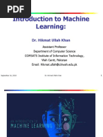 01 - ML Introduction - Course Outline