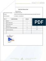 Daftar Peralatan Kerja