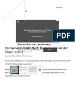 (Kumpulan) Contoh Surat Resmi Yang Baik Dan Benar (+PDF)