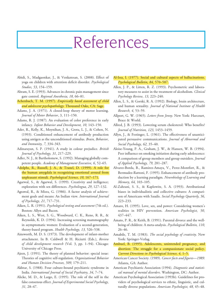 References for Baron and Mishra Psychology | PDF | Psychology | Mental ...