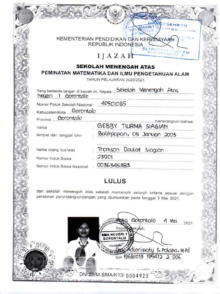 Scan Ijazah | PDF