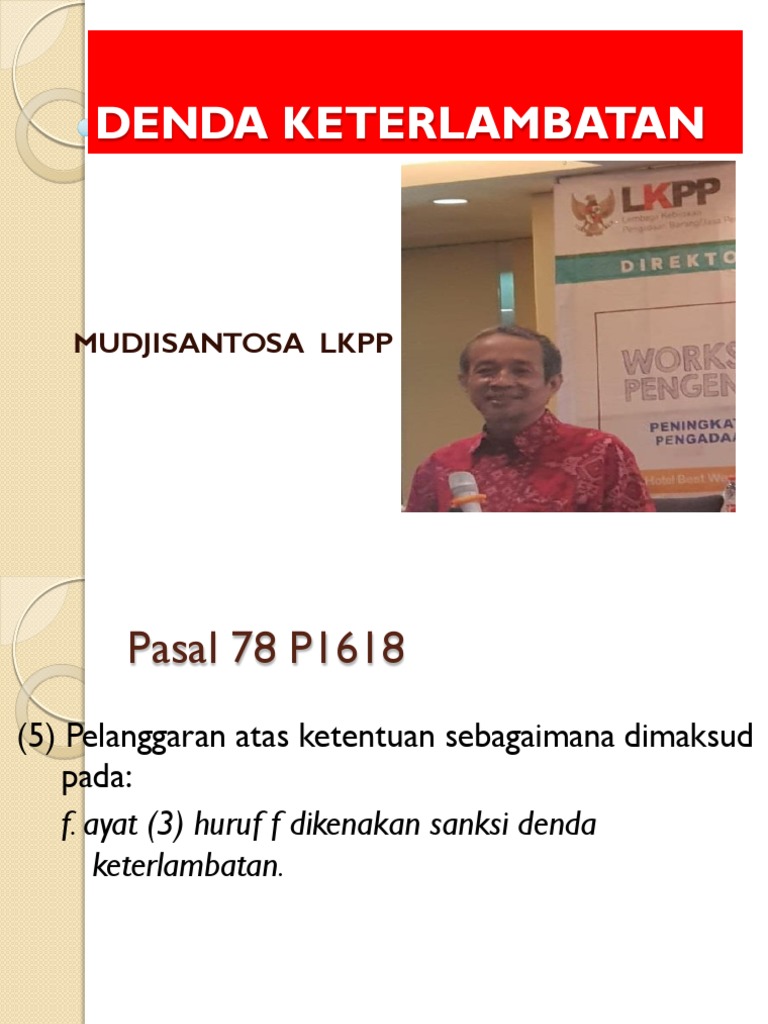 Denda Keterlambatan Mudjisantosa Pdf