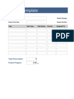 Multiple Project Tracking Template 02