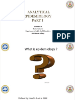 DR - Sindhu Analytical Epidemiology 1 1 Min