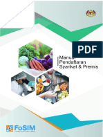 FOSIM 2.0 - PMP-18037 Manual Pendaftaran Syarikat & Premis