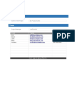 Multiple Project Tracking Template 06