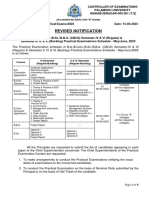 Revised UG Semester-IV, VI (Regular) & II, IV & VI (Backlog) Practical Examinations May - June 2023
