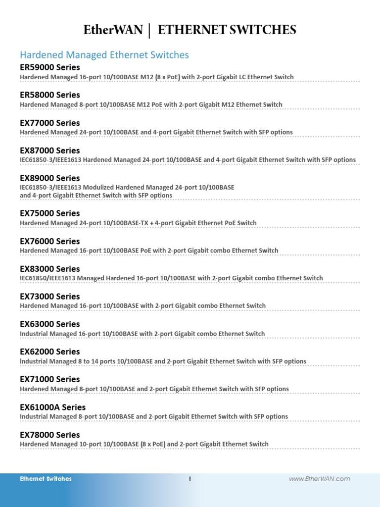 Switches PDF Computer Network Quality Of Service