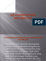 Uji Validitas Dan Reliabilitas 20091