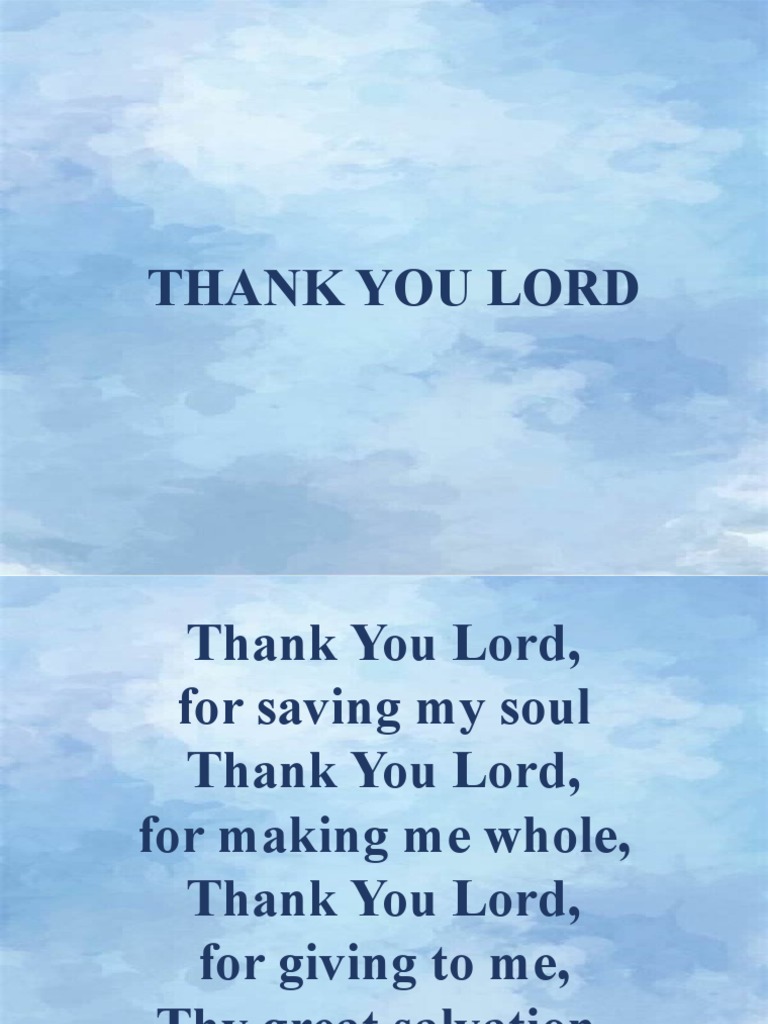 Thank You Lord 02192023 Pdf Cooking Food Wine
