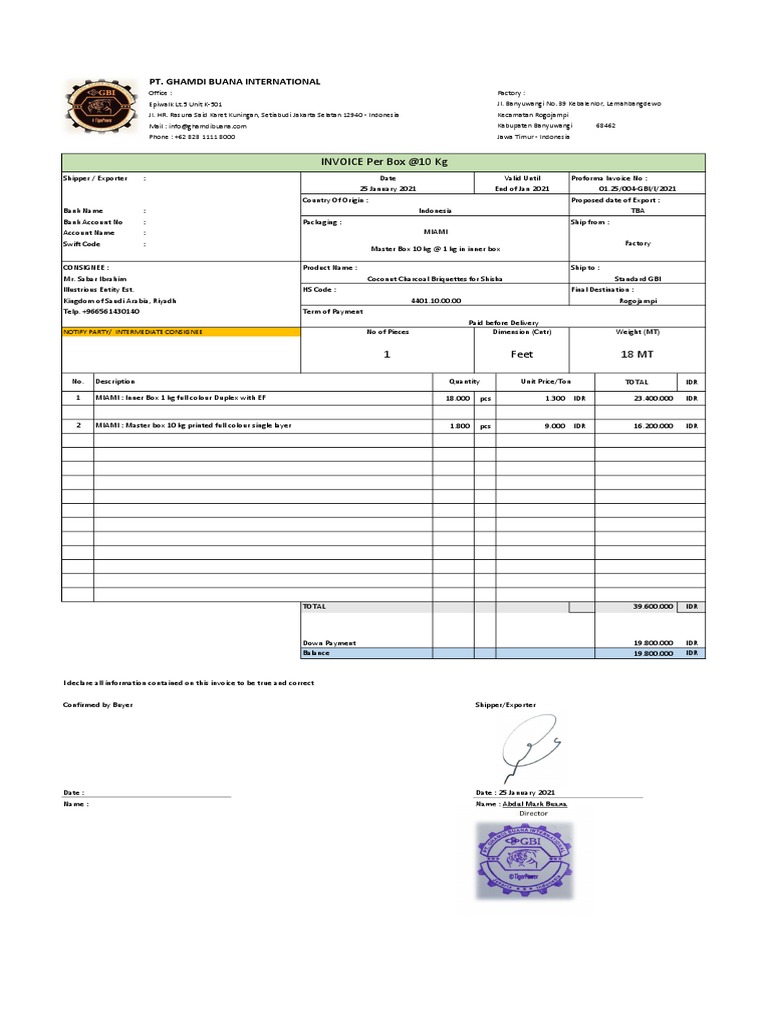 Miami Invoice | PDF